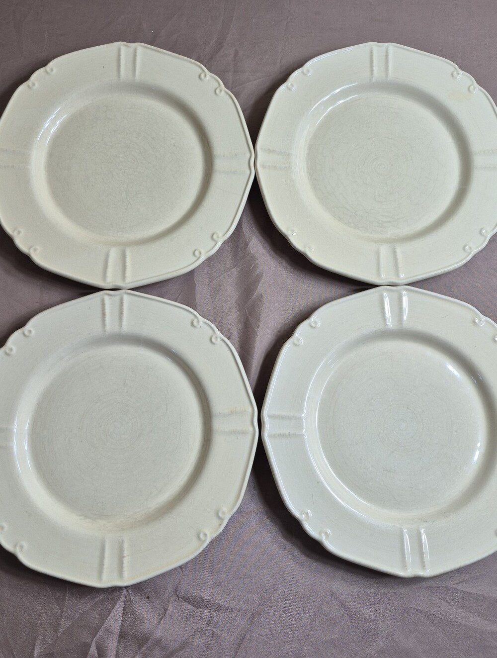 Vintage CorningWare Traditions Yellow Plates Set of 4